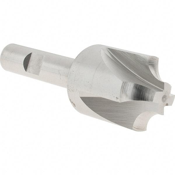 Melin Tool - 5/16" Radius, 1-1/8" Mill Diam, 4 Flute Cobalt Corner Rounding End Mill - Single End, Uncoated, 1/2" Tip Diam, 3-1/2" OAL, 1-1/8" Shank Diam - Americas Industrial Supply