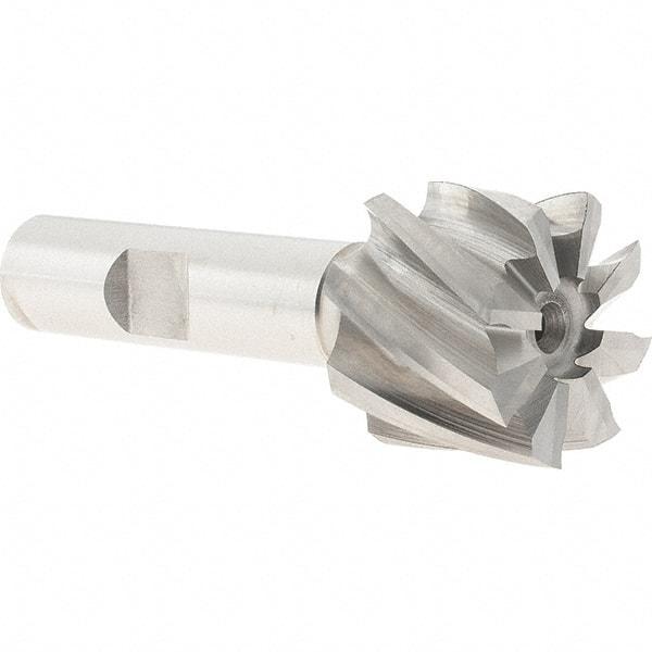 Melin Tool - 1", 3/4" LOC, 1/2" Shank Diam, 2-3/4" OAL, 8 Flute, Cobalt Square End Mill - Single End, Uncoated, Spiral Flute, 30° Helix, Right Hand Cut, Right Hand Flute - Americas Industrial Supply