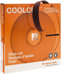 WALTER Surface Technologies - 1" x 50 Yd 240 Grit Aluminum Oxide Cloth Roll - J Weighted Backing - Americas Industrial Supply