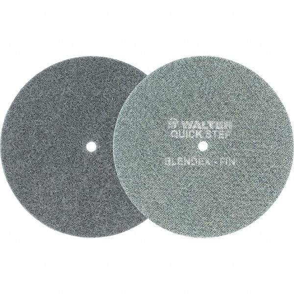 WALTER Surface Technologies - 7" Diam, Aluminum Oxide Hook & Loop Disc - Fine Grade, Coated, Series 07-R, Quick-Step Blendex - Americas Industrial Supply