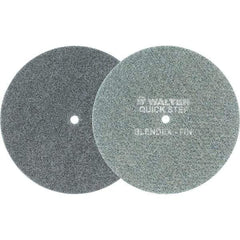 WALTER Surface Technologies - 7" Diam, Aluminum Oxide Hook & Loop Disc - Fine Grade, Coated, Series 07-R, Quick-Step Blendex - Americas Industrial Supply
