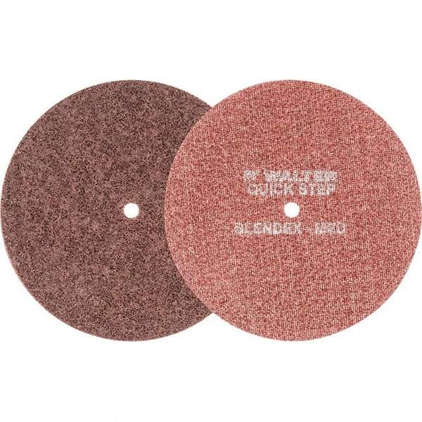WALTER Surface Technologies - 7" Diam, Aluminum Oxide Hook & Loop Disc - Medium Grade, Coated, Series 07-R, Quick-Step Blendex - Americas Industrial Supply