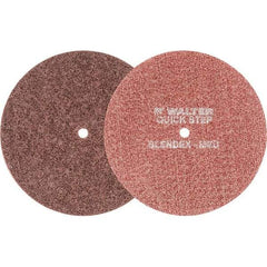 WALTER Surface Technologies - 7" Diam, Aluminum Oxide Hook & Loop Disc - Medium Grade, Coated, Series 07-R, Quick-Step Blendex - Americas Industrial Supply