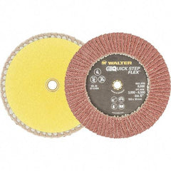 WALTER Surface Technologies - 40 Grit, 6" Disc Diam, Aluminum Oxide Flap Disc - 8,600 Max RPM, Fiber Backing, Hook & Loop Attaching System, Coated - Americas Industrial Supply