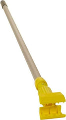 Rubbermaid - 54" Standard Aluminum Clamp Jaw Mop Handle - 5" Mop Head Band, Plastic Connector, Use with Wet Mops - Americas Industrial Supply