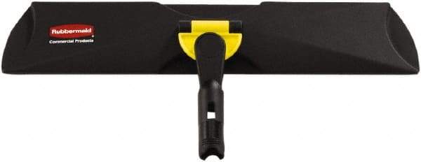 Rubbermaid - 18" Long x 86mm Wide Plastic Dust Mop Frame - Black, Quick Connect - Americas Industrial Supply