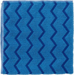 Rubbermaid - Dry Microfiber Wipes - Packet, 16" x 16" Sheet Size, Blue - Americas Industrial Supply
