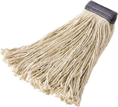 Rubbermaid - 5" Blue Head Band, X-Large Blended Fiber Cut End Mop Head - 4 Ply, Side Loading Connection - Americas Industrial Supply