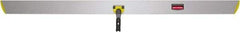 Rubbermaid - 60" Long x 5" Wide Aluminum Dust Mop Frame - Yellow, Hook & Loop & Quick Connect - Americas Industrial Supply