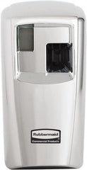 Rubbermaid - 0.012 Cu Ft Coverage, Chrome Metered Aerosol Dispenser - C Battery Required - Americas Industrial Supply