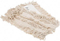Rubbermaid - 36" Long x 5" Wide Cotton Dust Mop Head - Envelope Connection, White, Cut-End Head - Americas Industrial Supply