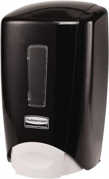 Rubbermaid - 500 mL Foam/Liquid Hand Soap Dispenser - Plastic, Wall Mounted, Black - Americas Industrial Supply
