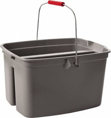 Rubbermaid - 19 Qt Double Pail - 18" Long x 10" High, Gray - Americas Industrial Supply