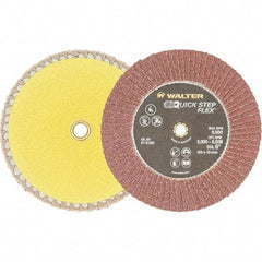 WALTER Surface Technologies - 60 Grit, 6" Disc Diam, Aluminum Oxide Flap Disc - 8,600 Max RPM, Fiber Backing, Hook & Loop Attaching System, Coated - Americas Industrial Supply