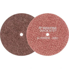 WALTER Surface Technologies - 6" Diam, Aluminum Oxide Hook & Loop Disc - Medium Grade, Coated, Series 07-R, Quick-Step Blendex - Americas Industrial Supply