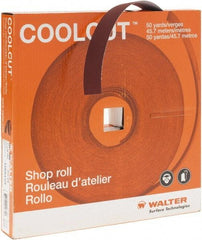 WALTER Surface Technologies - 1" x 50 Yd 180 Grit Aluminum Oxide Cloth Roll - J Weighted Backing - Americas Industrial Supply