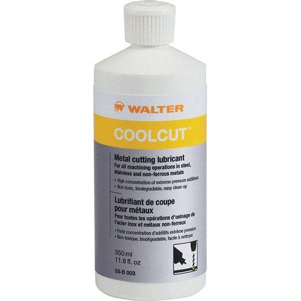 WALTER Surface Technologies - CoolCut, 350 mL Bottle Cutting Fluid - Liquid, For Broaching, Drilling, Milling, Reaming, Sawing, Shearing, Tapping - Americas Industrial Supply