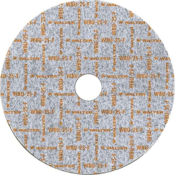 WALTER Surface Technologies - 6" Diam, 1/2" Face Width, 1" Center Hole, Fine Grade, Silicon Carbide Deburring Wheel - Unitized, Soft Grade, 5,000 RPM - Americas Industrial Supply