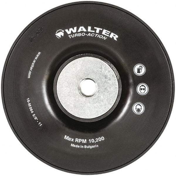 WALTER Surface Technologies - 6" Diam Disc Backing Turbo Backing Pad - 10,200 RPM - Americas Industrial Supply
