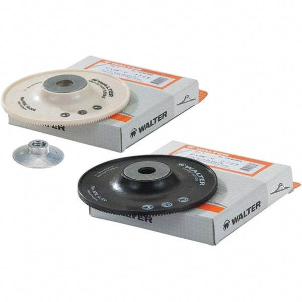 WALTER Surface Technologies - 7" Diam Disc Backing Turbo Backing Pad - 8,600 RPM - Americas Industrial Supply