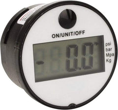 Kodiak Controls - 1-3/4" Dial, 1/4 Thread, 0-145 Scale Range, Pressure Gauge - Back Connection Mount, Accurate to 1% of Scale - Americas Industrial Supply