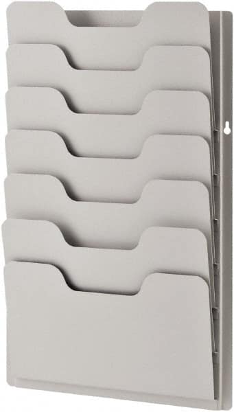 Sandusky Atlantic - 13-3/8" Wide x 2" Deep x 21-5/8" High, 7 Compartments, Steel Data Racks - Platinum, 12-5/8" Compartment Width x 3/4" Compartment Depth x 6-3/4" Compartment Height - Americas Industrial Supply