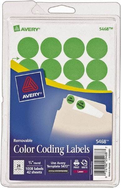 AVERY - Blank Shipping Label - 3/4" High x 3/4" Wide - Americas Industrial Supply