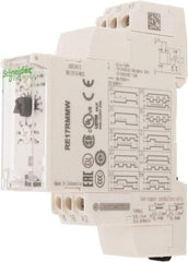 Schneider Electric - 100 hr Delay, Multiple Range SPDT Time Delay Relay - 8 Contact Amp, 12 to 240 VAC/VDC, Selector Switch - Americas Industrial Supply