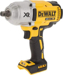 DeWALT - 1/2" Drive 20 Volt Mid-Handle Cordless Impact Wrench & Ratchet - 1,900 RPM, 0 to 2,400 BPM, 700 Ft/Lb Torque, Lithium-Ion Batteries Not Included - Americas Industrial Supply