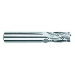 4.5mm Dia. x 51mm Overall Length 4-Flute Square End Solid Carbide SE End Mill-Round Shank-Center Cut-TiAlN - Americas Industrial Supply