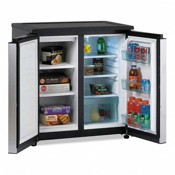 Avanti - Refrigerators Capacity: 5.5 Cu Ft Color: Black; Platinum - Americas Industrial Supply