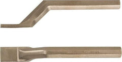 Ampco - Stiff Aluminum Bronze Alloy Bent Scraper - 1" Blade Width - Americas Industrial Supply