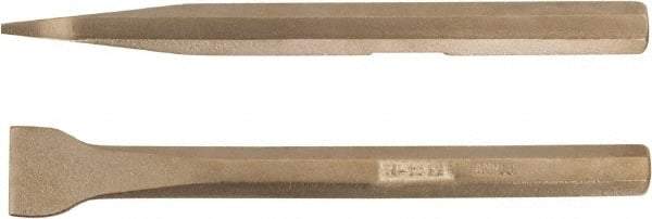 Ampco - Stiff Aluminum Bronze Alloy Straight Scraper - 5/8" Blade Width - Americas Industrial Supply