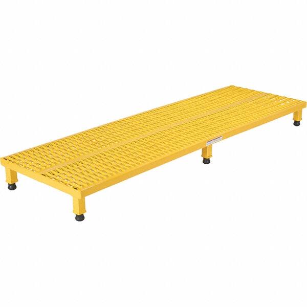 Vestil - 5" High x 24" Wide x 72" Deep, Yellow Step Stand - Steel, 500 Lb Capacity - Americas Industrial Supply