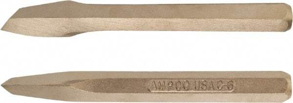 Ampco - 12" OAL x 3/4" Blade Width Nonsparking Diamond Point Chisel - 3/4" Tip - Americas Industrial Supply