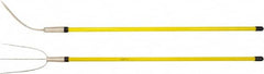 Ampco - Hay Fork with 54" Straight Fiberglass Handle - 7" Blade Width, 3 Tines, 11-1/2" Tine Length - Americas Industrial Supply