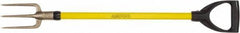 Ampco - Guncotton Fork with 29" Straight Fiberglass Handle - 4" Blade Width, 3 Tines, 5-1/4" Tine Length - Americas Industrial Supply