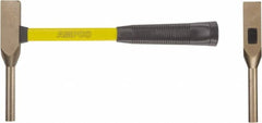 Ampco - Nonsparking Backing Out Hammer - 14" OAL, 14" Long Fiberglass Handle, 1/2" Face Diam - Americas Industrial Supply