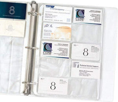 C-LINE - 10 Piece Clear Business Card/ID Protectors - 11-1/4" High x 8-1/8" Wide - Americas Industrial Supply