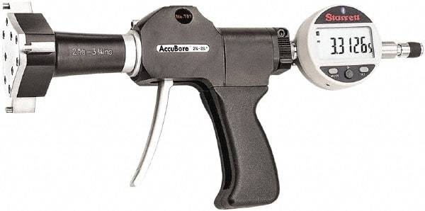 Starrett - Electronic Bore Gages Type: Pistol Grip Electronic Bore Gage Minimum Measurement (Decimal Inch): 2.6250 - Americas Industrial Supply