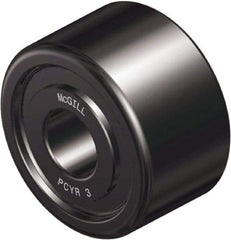 McGill - 1-3/4" Bore, 5" Roller Diam x 3-3/4" Roller Width, Steel Plain Yoke Roller - 35,800 Lb Dynamic Load Capacity, 2.85" Overall Width - Americas Industrial Supply