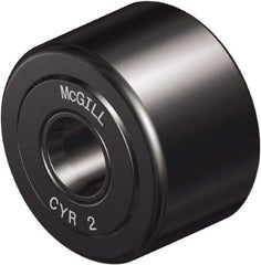 McGill - 1/4" Bore, 7/8" Roller Diam x 1/2" Roller Width, Steel Yoke Cam Follower - 1,660 Lb Dynamic Load Capacity, 9/16" Overall Width - Americas Industrial Supply