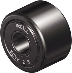 McGill - 1" Bore, 3" Roller Diam x 1-3/4" Roller Width, Steel Sealed Self-Lubricating Yoke Cam Follower with Nonmetallic Bushing - 1.81" Overall Width - Americas Industrial Supply