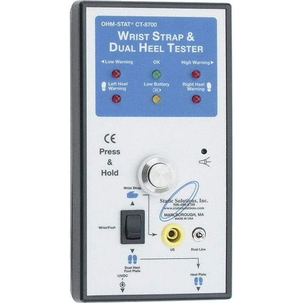 PRO-SAFE - Anti-Static Monitors & Testers Type: Wrist Strap Tester Power Source: Plug-In - Americas Industrial Supply