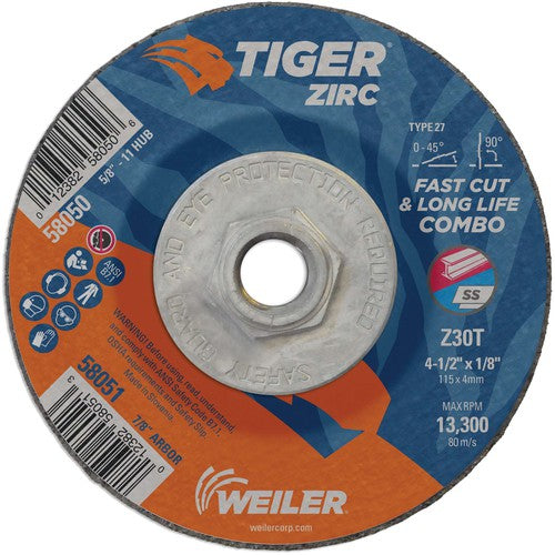 ‎4-1/2X1/8 TIGER ZIRC TYPE 27 - Americas Industrial Supply