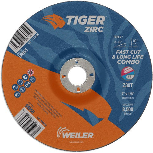 7Z1/8X7/8 Z30T ZIRC T27 COMBO WHL - Americas Industrial Supply