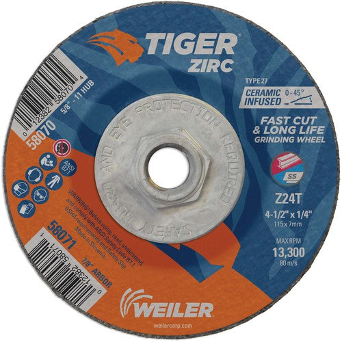 ‎4-1/2X1/4 TIGER ZIRC TYPE 27 - Americas Industrial Supply