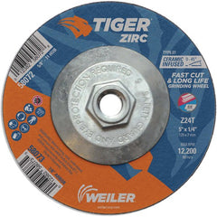 5X1/4 Z24T ZIRC T27 GRIND WHEEL - Americas Industrial Supply