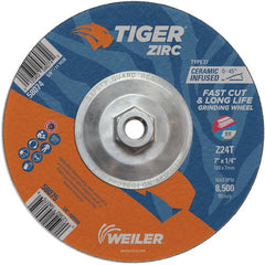 7X1/4 Z24T ZIRC T27 GRIND WHEEL - Americas Industrial Supply