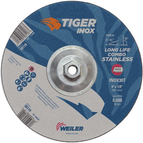 9X1/8 TIGER INOX TYPE 27 COMBO WHL - Americas Industrial Supply